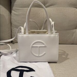 Telfar White Mini Bag